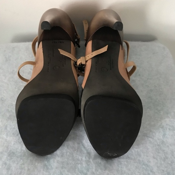 All Saints | Copper Heel Platform Leather Sandals - Picture 8 of 8